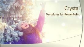  Presentation with christmas girl - Cool new presentation with funny trees - winter beauty joyful christmas girl backdrop and a cream colored foreground
