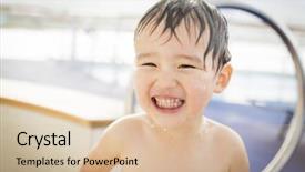  Presentation with rubber duck - Cool new presentation theme with park with large rubber duck backdrop and a lemonade colored foreground