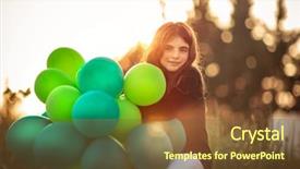  Presentation with cute birthday - Beautiful PPT theme featuring park with pile of green backdrop and a tawny brown colored foreground