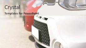  Presentation with used cars - Amazing presentation design having parked cars for sale backdrop and a lemonade colored foreground