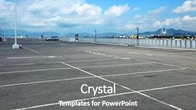  Presentation with car parking - Amazing slide set having parking - outdoor car park backdrop and a gray colored foreground