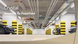  Presentation with garage car - PPT layouts enhanced with parking-garage-shot-of-car background and a gray colored foreground