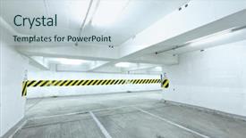  Presentation with garage car - Cool new slide set with orthodontic - testing whiteness of teeth backdrop and a gray colored foreground