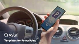  Presentation with pay - Slides consisting of parking in the paid background and a tawny brown colored foreground