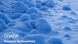  Presentation with piles - Presentation design enhanced with parking lot safety - freshly fallen snow on ground background and a teal colored foreground