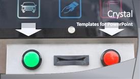  Presentation with sensor - Audience pleasing slides consisting of parking lot safety - residential community in the sensor backdrop and a ocean colored foreground