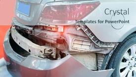  Presentation with car parking - Colorful PPT layouts enhanced with parking-sensors-on-a-modern backdrop and a sky blue colored foreground