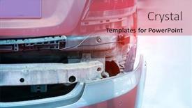  Presentation with car parking - PPT layouts featuring parking-sensors-on-a-modern background and a coral colored foreground