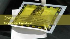  Presentation with ticket - Audience pleasing presentation design consisting of parking-ticket-on-parked-vehicle backdrop and a tawny brown colored foreground