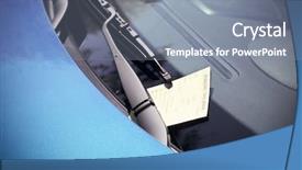  Presentation with car parking - Amazing slide deck having parking violation ticket on car backdrop and a gray colored foreground