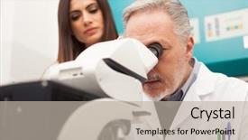  Presentation with plant tissue culture laboratory - Colorful slide deck enhanced with hiv vaccine - senior scientist using a microscope backdrop and a mint green colored foreground