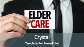  Presentation with parkinson disease - Presentation consisting of parkinson disease - elder care background and a ocean colored foreground