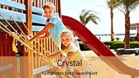  Presentation with dads and children - Slide deck featuring masonry - part of the wall made background and a gray colored foreground