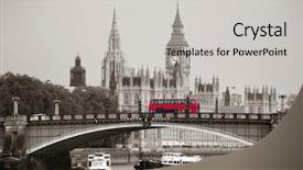  Presentation with parliament - Amazing presentation theme having parliament and lambeth bridge backdrop and a light gray colored foreground