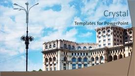  Presentation with parliament - Amazing presentation design having parliament-building-in-bucharest-romanian backdrop and a light blue colored foreground