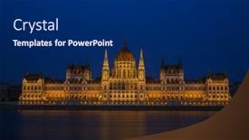  Presentation with budapest - PPT layouts having parliament-building-in-budapest-hungary background and a dark gray colored foreground