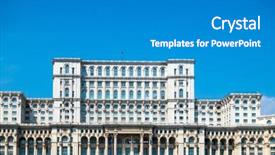  Presentation with parliament - Amazing PPT theme having parliament in bucharest romanian backdrop and a  colored foreground