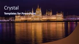  Presentation with hungary - Cool new slides with parliament-in-budapest-hungary-cityscape backdrop and a wine colored foreground
