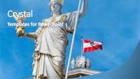  Presentation with wisdom - Amazing slide deck having parliament in vienna austria with the statue of pallas athene the greek goddess of wisdom backdrop and a teal colored foreground
