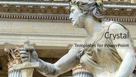  Presentation with government audit - Beautiful presentation theme featuring parliamentary - austrian parliament in vienna seat backdrop and a  colored foreground