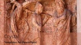  Presentation with monuments - PPT theme featuring parma-italy-may-01-2014 background and a coral colored foreground