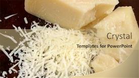  Presentation with shredded cheese - Amazing slide deck having parmesan-piece-of-cheese backdrop and a lemonade colored foreground