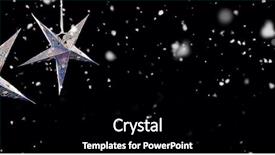  Presentation with falling snow - Slide set consisting of parole - snow falling against parol hanging background and a black colored foreground