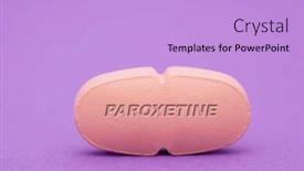  Presentation with pharmaceutical - Theme having paroxetine-pharmaceutical-medicine-pills-tablet background and a light blue colored foreground