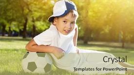  Presentation with safari park beautiful wildlife animal - PPT layouts featuring parque recreativo - cute little boy background and a yellow colored foreground