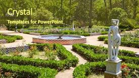  Presentation with eleanor and park - Cool new PPT theme with parques - seville maria luisa park gardens backdrop and a tawny brown colored foreground