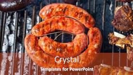  Presentation with traditional wood - Theme with parrilla-argentina-traditional-barbecue-made background and a crimson colored foreground