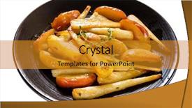  Presentation with black women no relationship - Beautiful slide set featuring parsnips with apple and thyme backdrop and a gold colored foreground