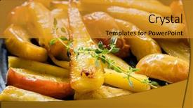  Presentation with black women pray - Presentation design with parsnips with apple and thyme background and a gold colored foreground