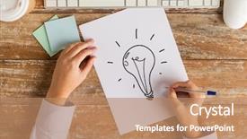  Presentation with inspiration - Amazing presentation design having part list - business education idea inspiration backdrop and a coral colored foreground