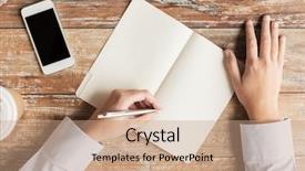  Presentation with art stem education science technology - PPT theme having part list - business education people and technology background and a coral colored foreground