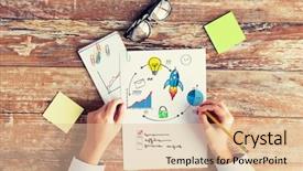  Presentation with management - Presentation theme consisting of part list - business planning startup management background and a lemonade colored foreground