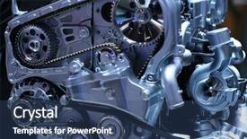  Presentation with car engine - Colorful presentation theme enhanced with super high resolution boeing 747 backdrop and a  colored foreground.