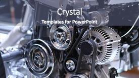  Presentation with spinning - Amazing presentation having part of a car engine backdrop and a ocean colored foreground