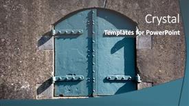  Presentation with fort - Audience pleasing slide deck consisting of part-of-a-dutch-fort backdrop and a dark gray colored foreground