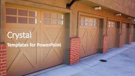  Presentation with complex - Colorful slides enhanced with part of an apartment complex backdrop and a coral colored foreground