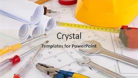  Presentation with architectural - Presentation design enhanced with part of architectural project background and a lemonade colored foreground