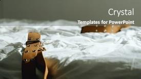  Presentation with mental hospital - Presentation design enhanced with part-of-bed-in-ward background and a gray colored foreground