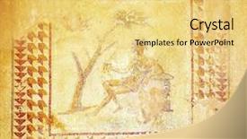  Presentation with jupiter - Presentation having part of floor of jupiter background and a yellow colored foreground