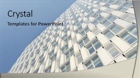  Presentation with modern building - Presentation consisting of destination journey location direction map background and a light gray colored foreground