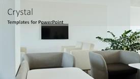  Presentation with modern - Slide set featuring part-of-modern-comfortable-openspace background and a  colored foreground