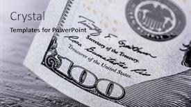  Presentation with note - Beautiful slide set featuring part-of-one-hundred-dollar backdrop and a light gray colored foreground