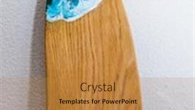  Presentation with art - Colorful theme enhanced with part-of-original-epoxy-resin backdrop and a gold colored foreground