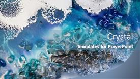  Presentation with art - Beautiful theme featuring part-of-original-epoxy-resin backdrop and a teal colored foreground