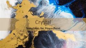  Presentation with art - Colorful PPT layouts enhanced with part-of-original-epoxy-resin backdrop and a gold colored foreground