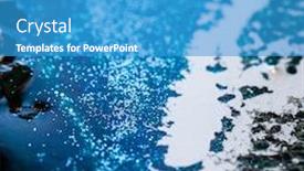  Presentation with art - PPT layouts featuring part-of-original-epoxy-resin background and a teal colored foreground